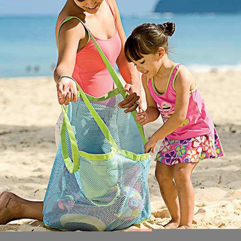Beach Towel Large - Borsa a rete portatile per bambini,