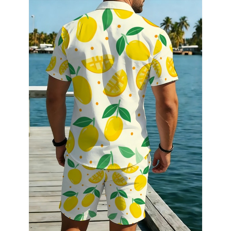 Completo da uomo in lino stamp - Short Linen Drawstring recensione e prezzo