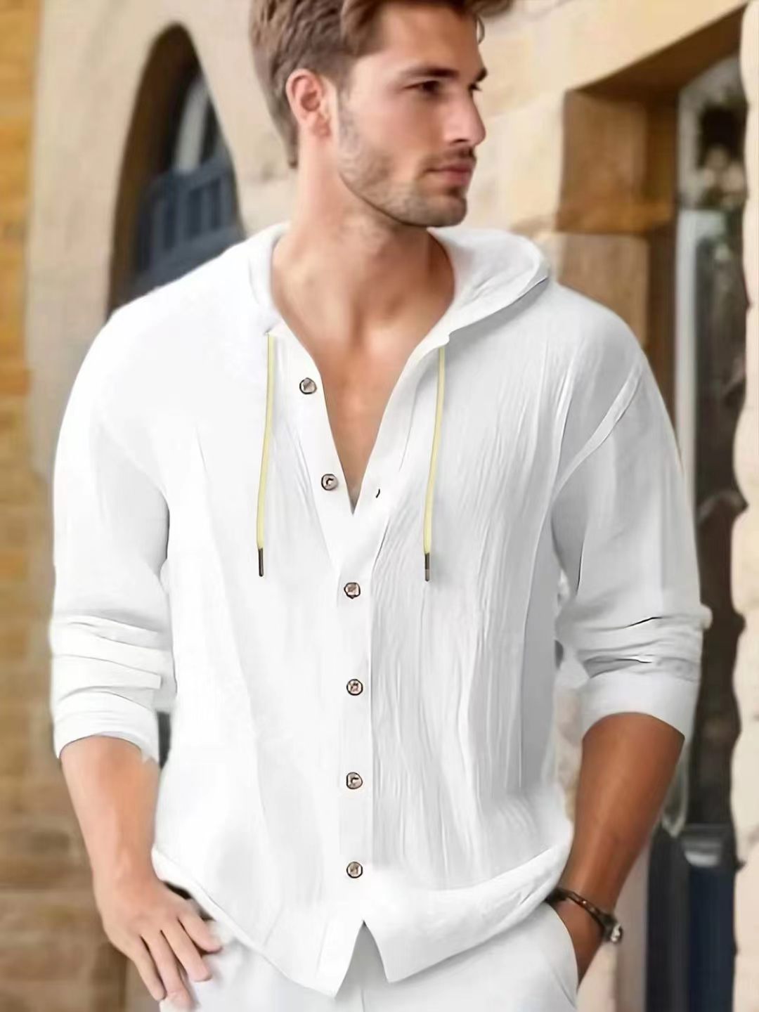 Camicia da uomo a maniche lung - Linen Shirt Breathable recensione e prezzo
